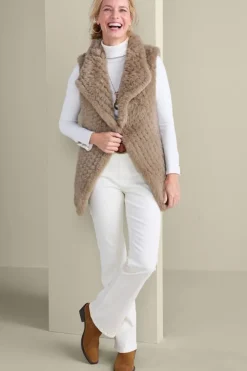 Faux Fur Draped Vest