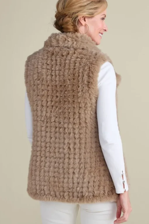 Faux Fur Draped Vest