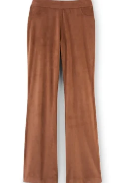 Faux Suede Bootcut Pants