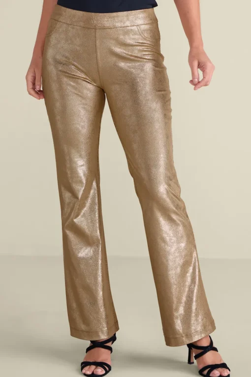 Faux Suede Bootcut Pants