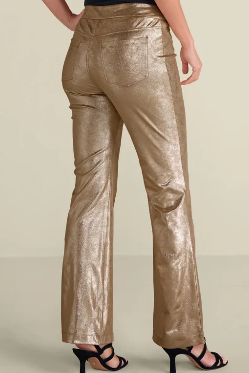 Faux Suede Bootcut Pants