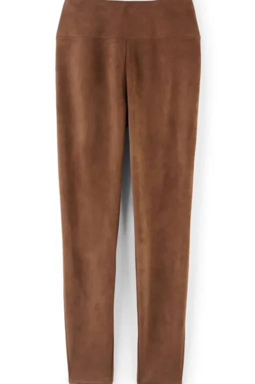 Faux Suede Pull-On Leggings