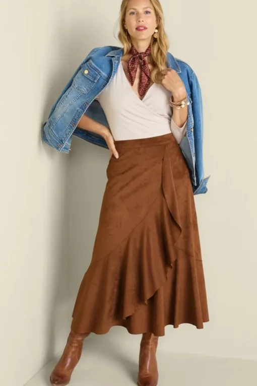 Faux Suede Skirt
