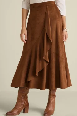 Faux Suede Skirt
