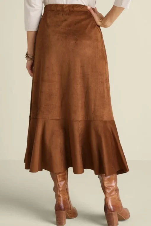 Faux Suede Skirt