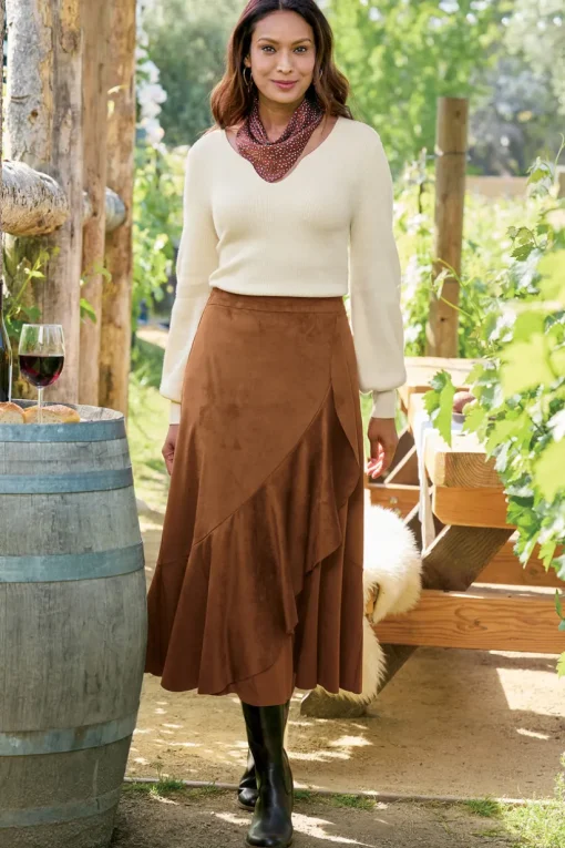 Faux Suede Skirt