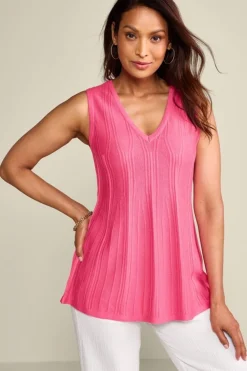 Felicity Peplum Sweater Tank