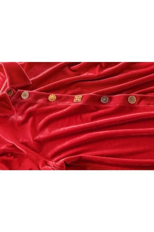 Filigree Velvet Boyfriend Shirt