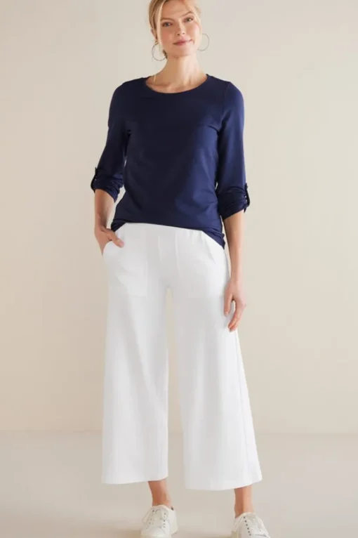 Fina French Terry Crop Pants