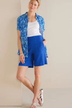 Flavia Linen Blend Shorts