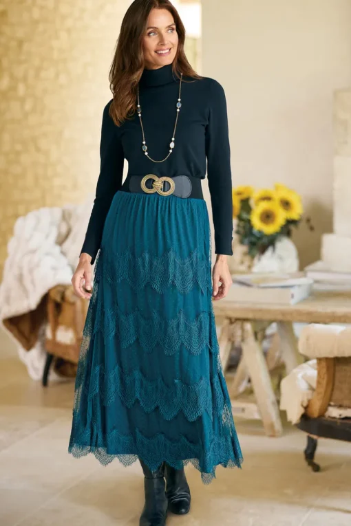 Frederica Lace Maxi Skirt
