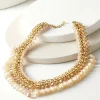 Hazel Bead Drops Necklace