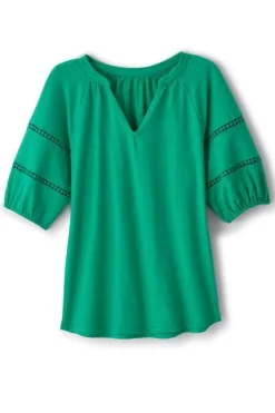 Heidi Supima Puff Sleeve Tee
