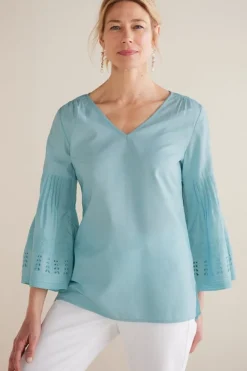Heloise Eyelet Sleeve Tunic