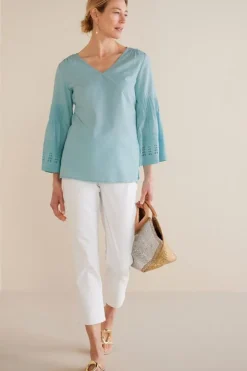 Heloise Eyelet Sleeve Tunic