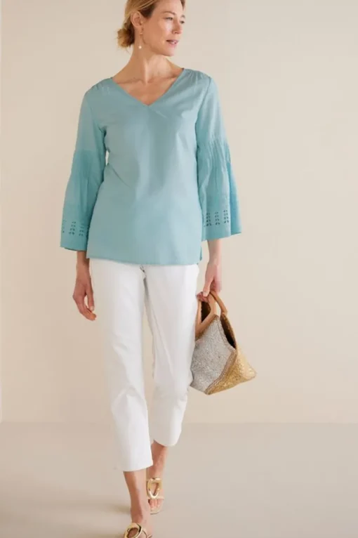 Heloise Eyelet Sleeve Tunic