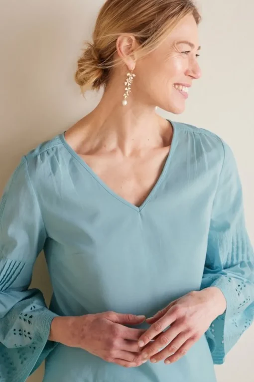 Heloise Eyelet Sleeve Tunic