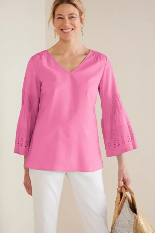 Heloise Eyelet Sleeve Tunic