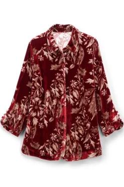 Icon Silk Velvet Poets Tunic Shirt
