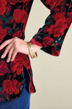 Icon Silk Velvet Poets Tunic Shirt