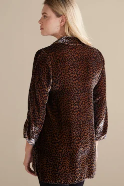 Icon Silk Velvet Poets Tunic Shirt