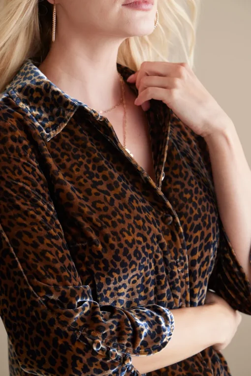 Icon Silk Velvet Poets Tunic Shirt