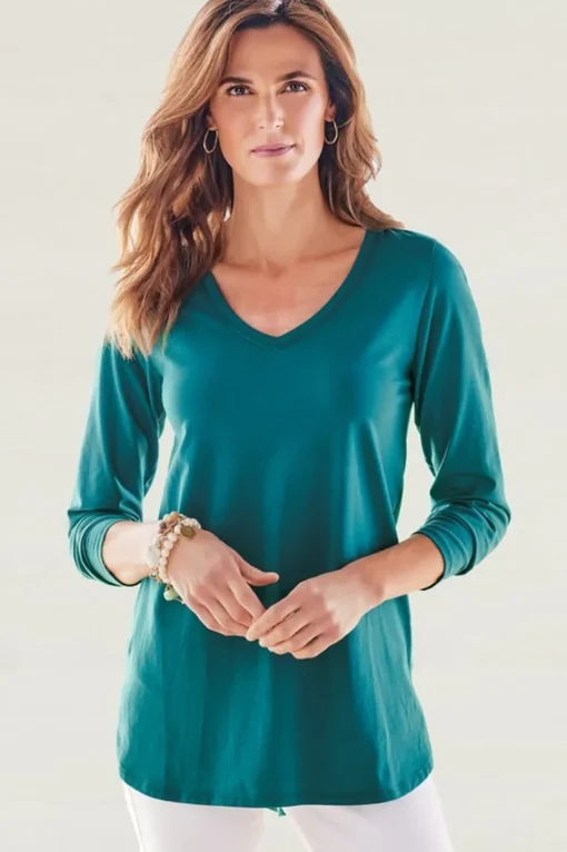 Isabel Pima Long Sleeve Tee