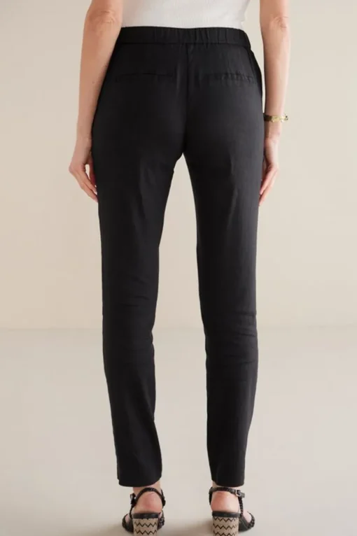 Isla Stretch Linen Slim Leg Pants