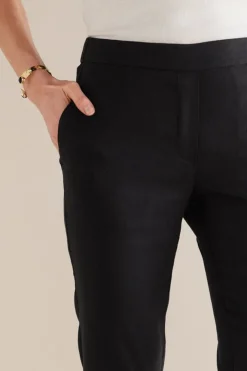 Isla Stretch Linen Slim Leg Pants