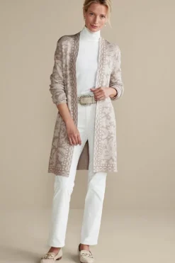 Ivy Shimmer Long Cardigan