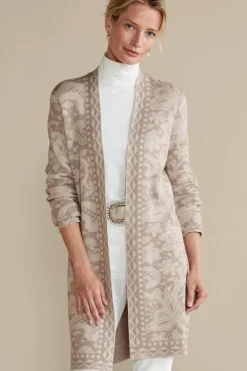 Ivy Shimmer Long Cardigan