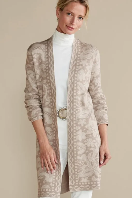 Ivy Shimmer Long Cardigan