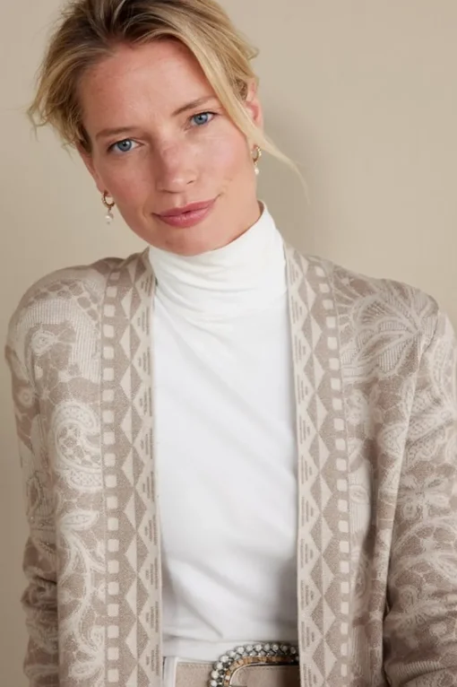 Ivy Shimmer Long Cardigan
