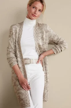 Ivy Shimmer Long Cardigan