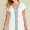 Izabel Embroidered Tee