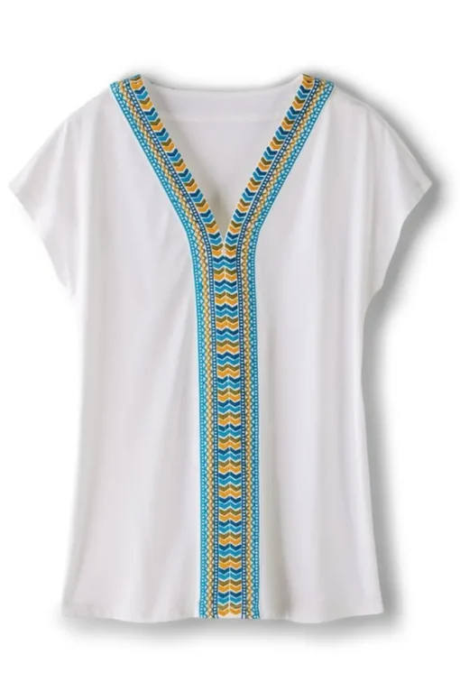 Izabel Embroidered Tee