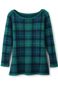 Janece Plaid Sweater Tunic