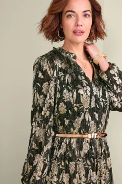 Jobelle Shimmer Midi Dress