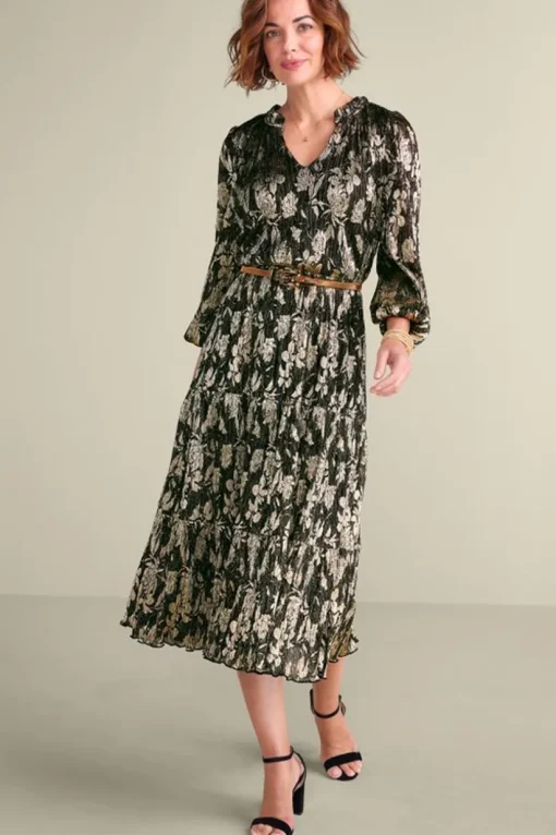 Jobelle Shimmer Midi Dress