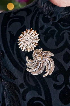 Juliana Flower Burst Brooch