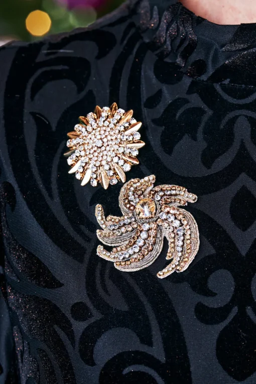 Juliana Flower Burst Brooch