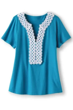 Kaitlyn Embellished Knit Tee