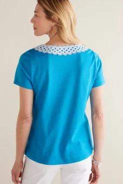 Kaitlyn Embellished Knit Tee
