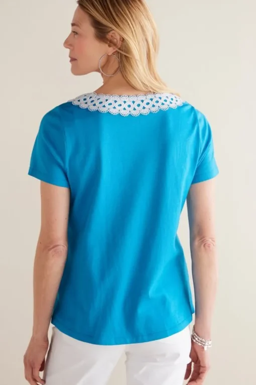 Kaitlyn Embellished Knit Tee
