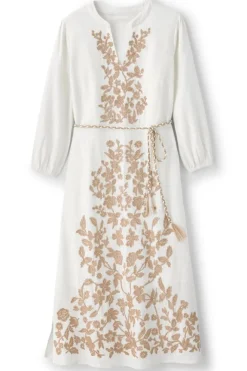 Kimora Embroidered Midi Dress