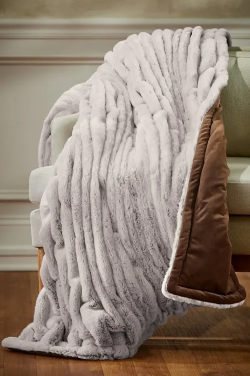 La Parisienne Faux Fur Throw