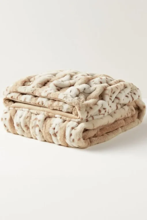 La Parisienne Faux Fur Throw