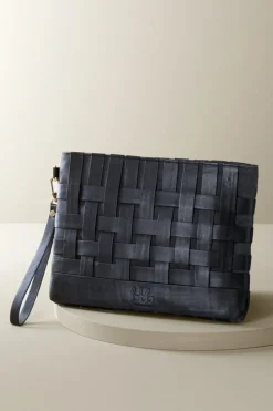 Leather Strap In Clutch