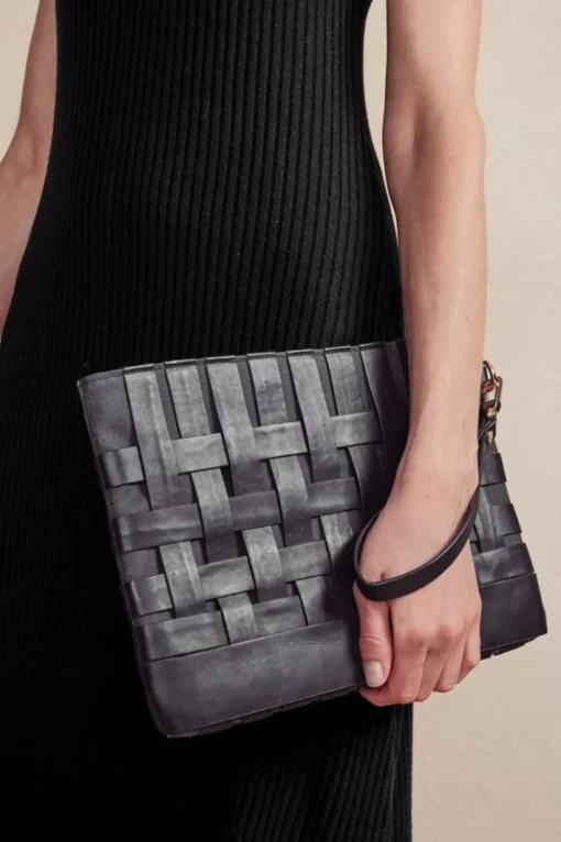 Leather Strap In Clutch