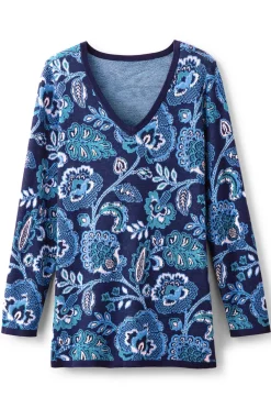 Leonor Jacquard Tunic Sweater